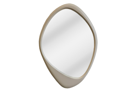 Decorațiuni - Oglindă de perete ORGANIC 90 cm gri-bej