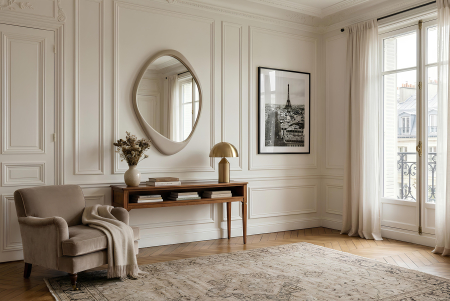 Oglindă de perete ORGANIC 90 cm gri-bej [3]