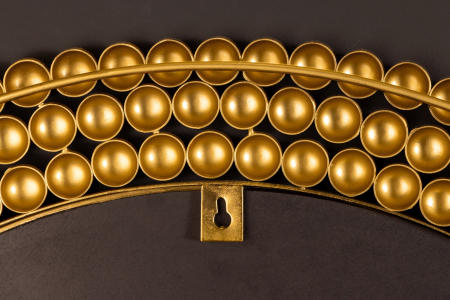 Oglindă de perete PEARLS 75 cm fier auriu [8]