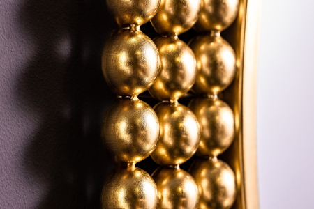 Oglindă de perete PEARLS 75 cm fier auriu [5]