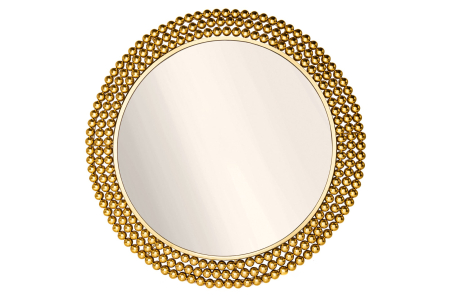 Decorațiuni - Oglindă de perete PEARLS 75 cm fier auriu