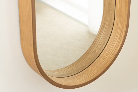 Oglindă de perete PORTRAIT 165 cm, furniruită cu lemn de stejar [4]