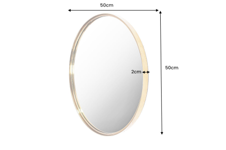 Oglindă de perete PORTRAIT 50 cm auriu [8]