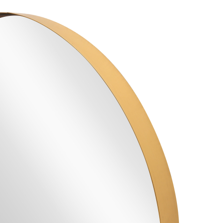 Oglindă de perete PORTRAIT 60 cm rotundă din aluminiu auriu [4]