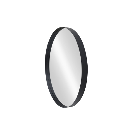 Oglindă de perete PORTRAIT 60 cm rotundă din aluminiu negru [4]