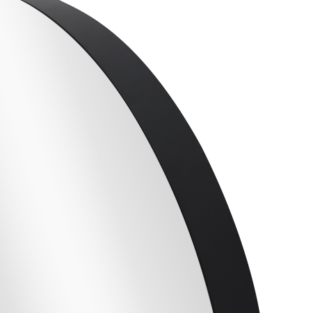 Oglindă de perete PORTRAIT 60 cm rotundă din aluminiu negru [5]