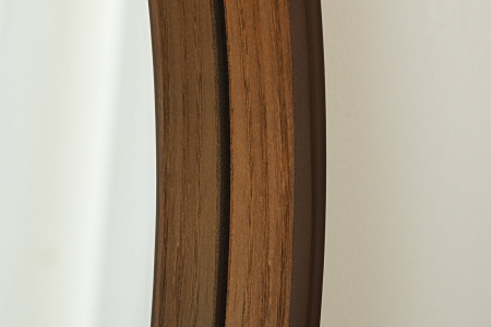 Oglindă de perete PORTRAIT 70 cm rotundă, furniruită cu lemn de nuc [5]