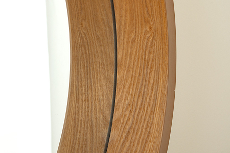 Oglindă de perete PORTRAIT 70 cm rotundă, furniruită cu lemn de stejar [4]