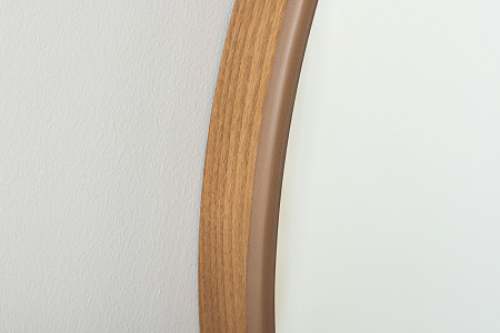 Oglindă de perete PORTRAIT 70 cm rotundă, furniruită cu lemn de stejar [4]