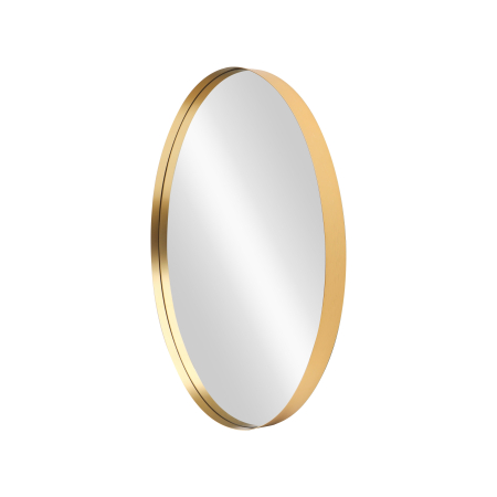 Oglindă de perete PORTRAIT 75 cm rotundă din aluminiu auriu [3]