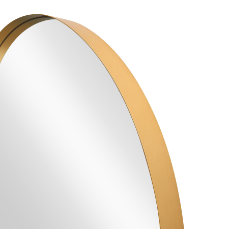 Oglindă de perete PORTRAIT 75 cm rotundă din aluminiu auriu [5]