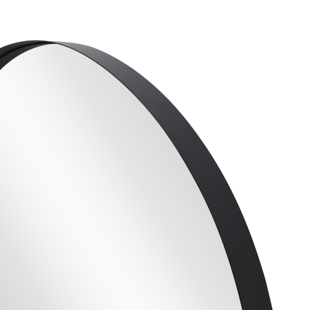 Oglindă de perete PORTRAIT 75 cm rotundă din aluminiu negru [4]