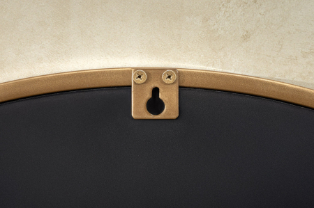 Oglindă de perete PORTRAIT 80 cm, din fier auriu, realizată manual [6]