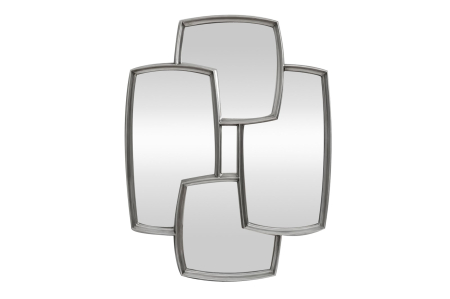 Decorațiuni - Oglindă de perete QUADRA 90 cm argintiu