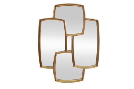 Decorațiuni - Oglindă de perete QUADRA 90 cm auriu