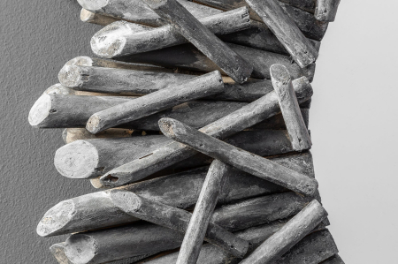 Oglindă de perete RIVERSIDE 80 cm, gri lemn de plajă [4]