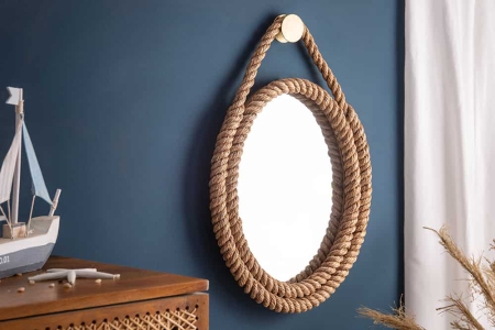 Oglindă de perete SEVEN SEAS 60 cm abaca [3]