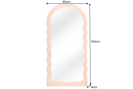 Oglindă de perete WAVE 160 cm, culoare cais [8]