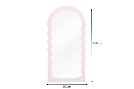Oglindă de perete WAVE 160 cm roz [8]