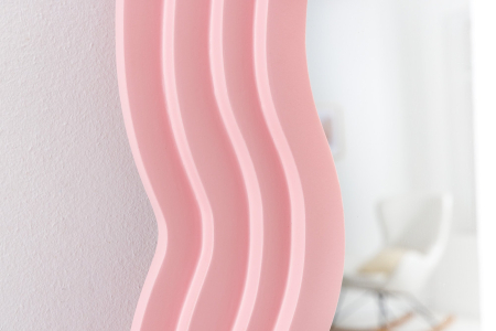 Oglindă de perete WAVE 160 cm roz [5]