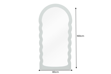 Oglindă de perete WAVE 160 cm verde salvie [8]