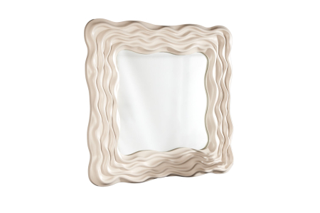 Decorațiuni - Oglindă de perete WAVE 90 cm gri-bej