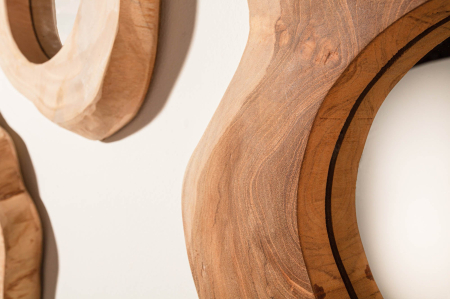 Oglindă REFLECT 31 cm din lemn de tec [4]