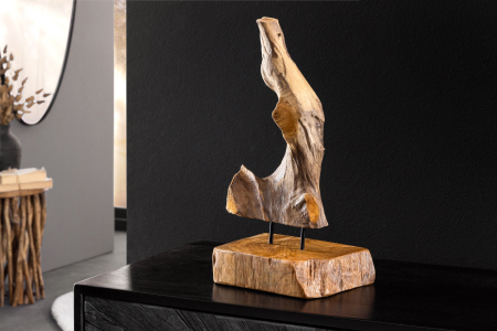 Ornament FLAME 30-40 cm din lemn de tec [2]