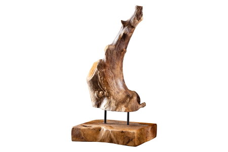 Decorațiuni - Ornament FLAME 30-40 cm din lemn de tec