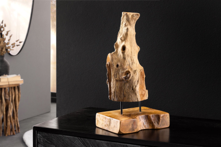 Ornament FLAME 30-40 cm din lemn de tec [4]