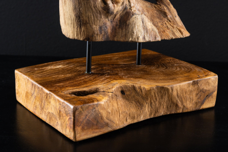 Ornament FLAME 30-40 cm din lemn de tec [7]