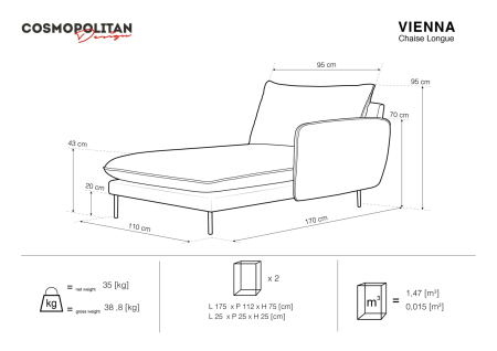 Otoman Vienna cu tapițerie din catifea [5]