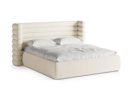 Paturi - Pat Mount cu tapițerie din boucle