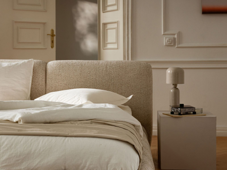 Pat Solange cu tapițerie din catifea [6]