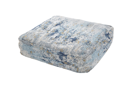 Scaune - Perna de podea ABSTRACT 70 cm țesătură plată albastru bej