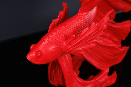 Pește decorativ CROWNTAIL 35 cm din poliresină roșie [4]