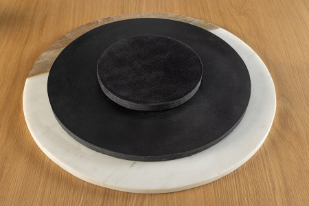 Placă rotativă SERVANT 50 cm marmură albă lemn de mango [6]