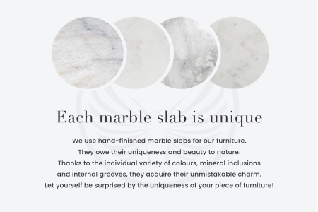 Placă rotativă SERVANT 50 cm marmură albă lemn de mango [10]