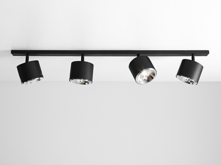 Lustre - Plafonieră BOT 2x2 BLACK