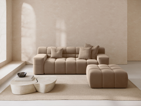 Puf Hawaii cu tapițerie din catifea [3]