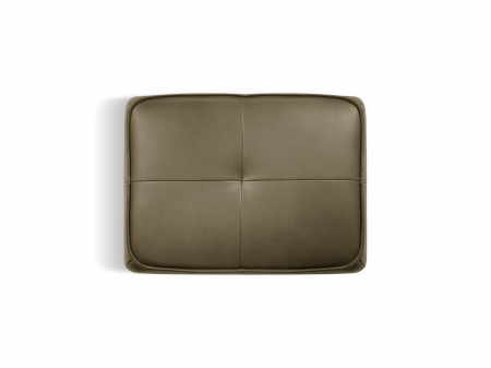 Puf Lily cu tapiterie din piele naturala [2]