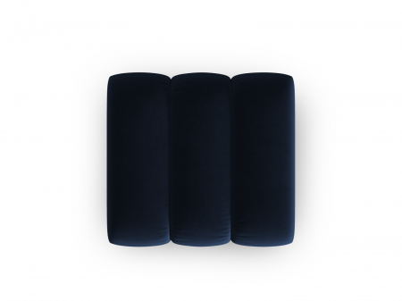 Puf Lupine cu tapiterie din catifea, albastru royal [2]