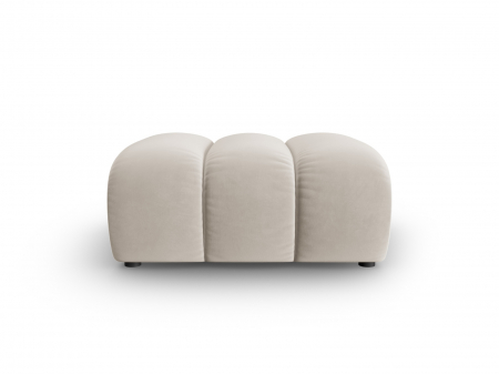 Puf Lupine cu tapiterie din catifea, bej [1]