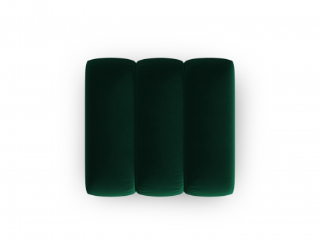 Puf Lupine cu tapiterie din catifea, verde inchis [2]