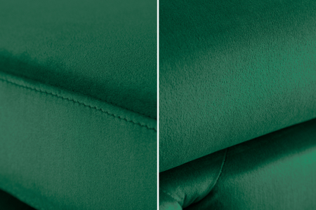 Puf Modern Barock cu tapiterie din catifea si lemn de pin, verde [7]