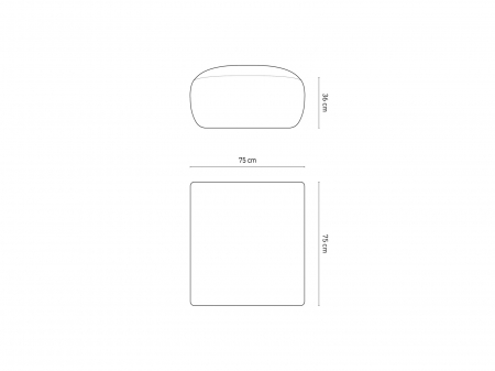 Puf Nolio cu tapiterie din tesatura structurala [3]