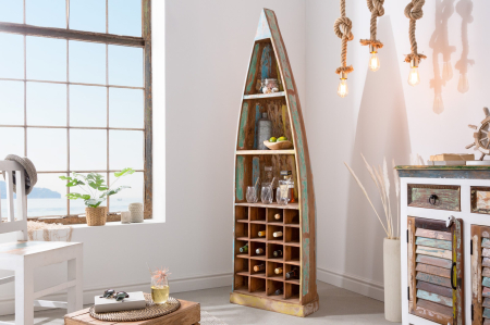 Raft Borneo din lemn reciclat, 190 cm [1]