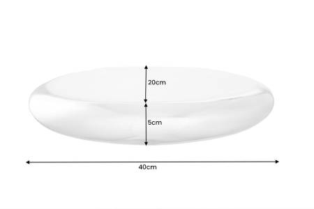 Raft de perete TEAR 40x20cm argintiu [10]