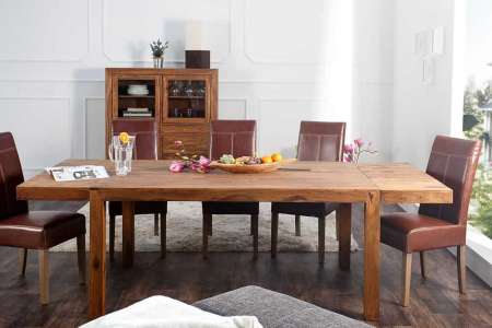 Raft din lemn masiv de mango Iron Craft, 180x40 cm [6]