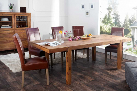 Raft din lemn masiv de mango Iron Craft, 180x40 cm [5]